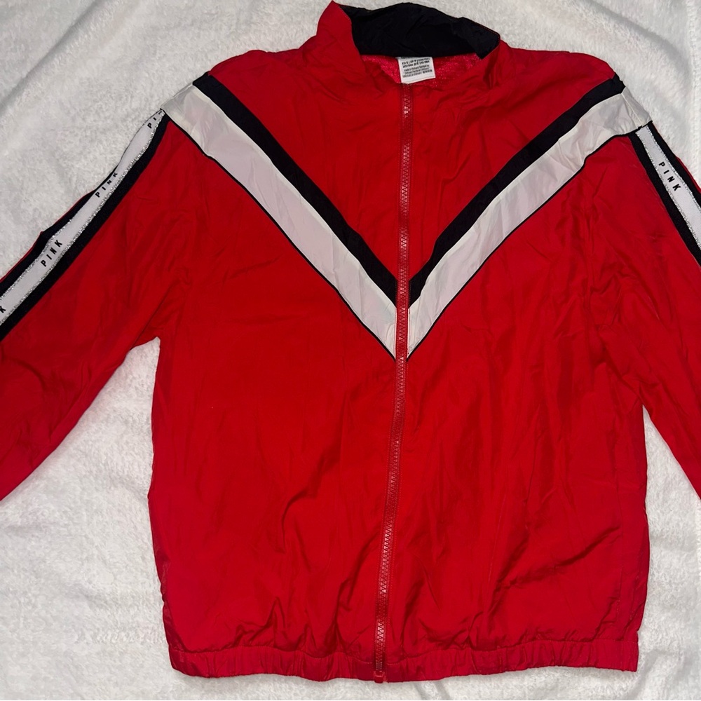 Victoria's Secret Pink - Red Windbreaker Jacket